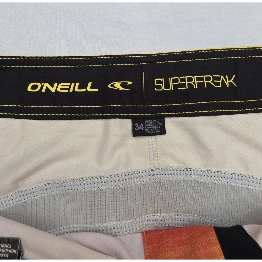 O'Neill Superfreak Multicolored Board Shorts Men's Size 34